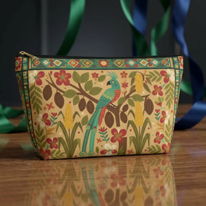 Tropical Parrot Accessory Pouch – Floral Boho - Dipaliz - Makeup Bags