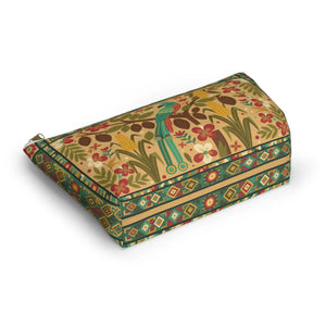 Tropical Parrot Accessory Pouch – Floral Boho - Dipaliz - Makeup Bags