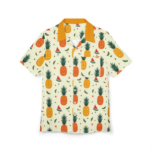 Tropical Pineapple Hawaiian Party Shirt - Beach Style - Dipaliz - Shirts