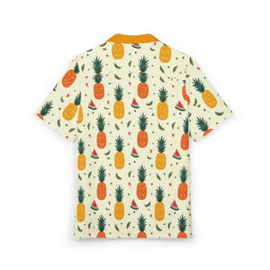 Tropical Pineapple Hawaiian Party Shirt - Beach Style - Dipaliz - Shirts