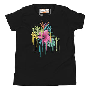 Vibrant Tropical Pink Flowers T-shirt - Cotton - Dipaliz - T-shirts - s