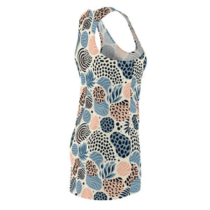 Tropical Print Racerback Dress Cool Summer Vibes - Dipaliz - Dresses