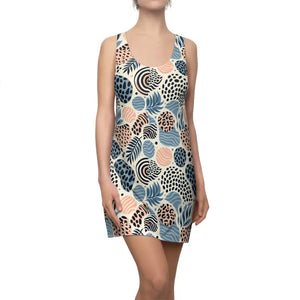 Tropical Print Racerback Dress Cool Summer Vibes - Dipaliz - Xs - Dresses