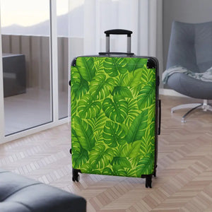 Vibrant Tropical Print Suitcase Bold Travel Style Dipaliz - Suitcases