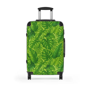 Vibrant Tropical Print Suitcase Bold Travel Style Dipaliz - Medium / Black - Suitcases