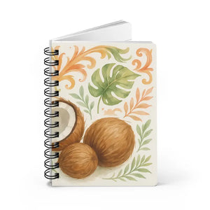 Eco Creative Canvas Tropical Spiral Journal by Dipaliz - one Size - Journals