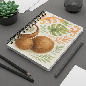 Eco Creative Canvas Tropical Spiral Journal by Dipaliz - one Size - Journals