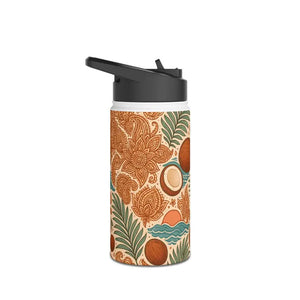 Stainless Steel Water Bottle Tropical Fun Matte Finish - Dipaliz - Bottles