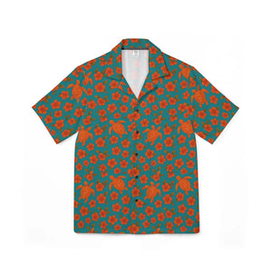 Lightweight Turtle Hawaiian Camp Shirt - Teal - Dipaliz - Shirts