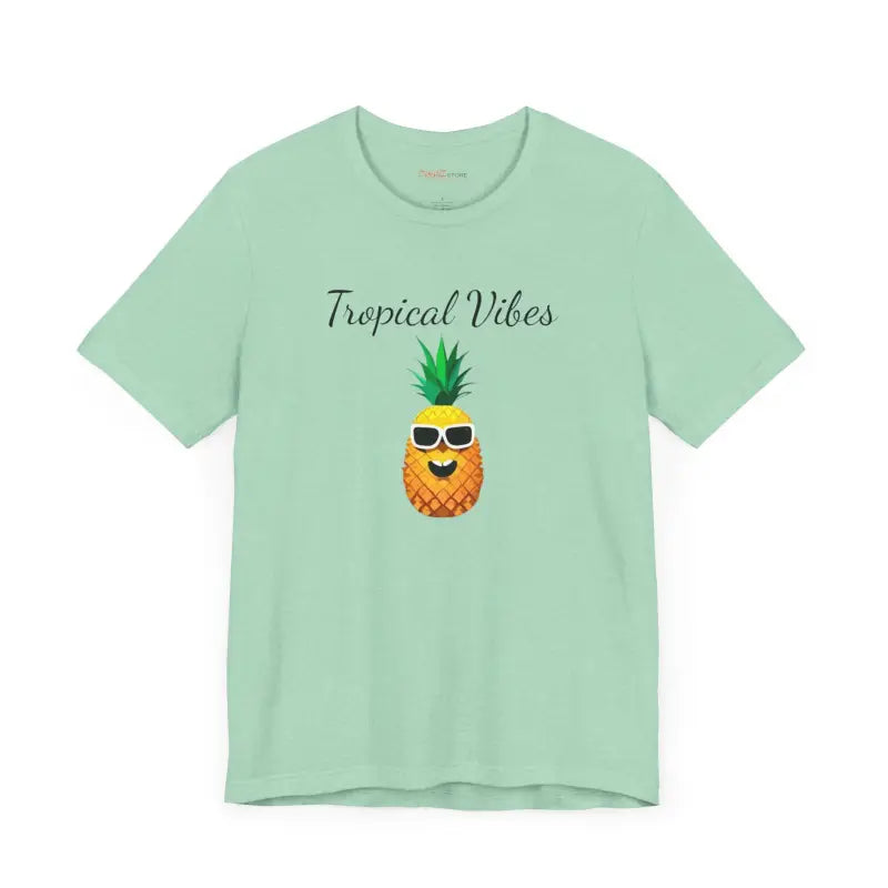 Pineapple Vibes Unisex Jersey Short Sleeve Tee - Tropical Comfort - T-shirt