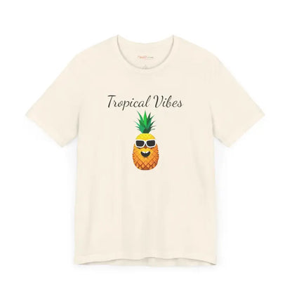 Pineapple Vibes Unisex Jersey Short Sleeve Tee - Tropical Comfort - T-shirt