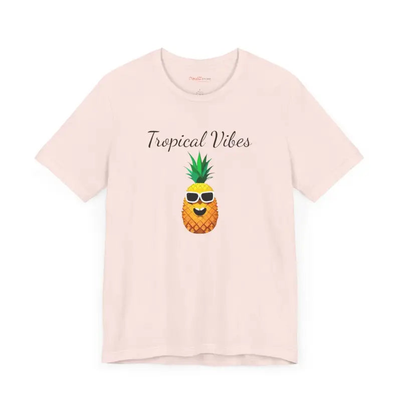 Pineapple Vibes Unisex Jersey Short Sleeve Tee - Tropical Comfort - T-shirt