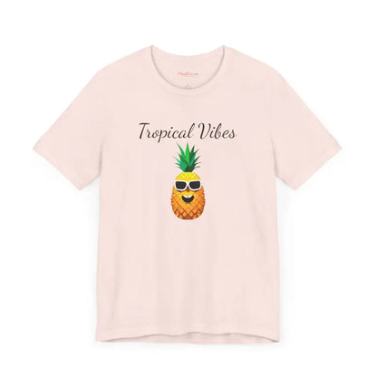 Pineapple Vibes Unisex Jersey Short Sleeve Tee - Tropical Comfort - T-shirt