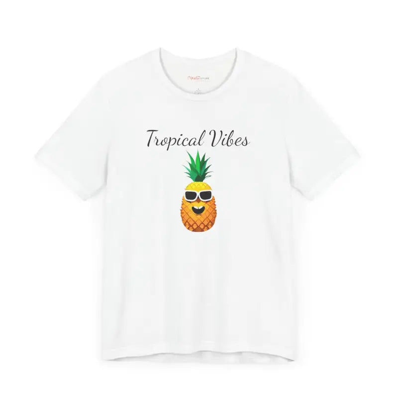 Pineapple Vibes Unisex Jersey Short Sleeve Tee - Tropical Comfort - T-shirt