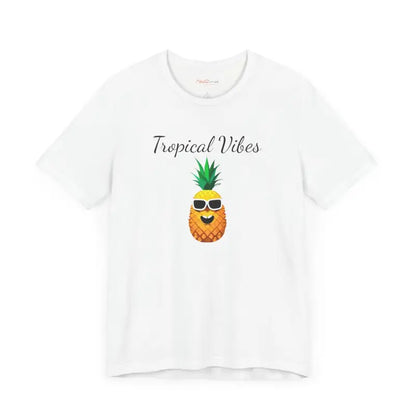 Pineapple Vibes Unisex Jersey Short Sleeve Tee - Tropical Comfort - T-shirt