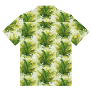 Unisex Button Shirt - Tropical Vibe Palm Leaves - Dipaliz - Shirts