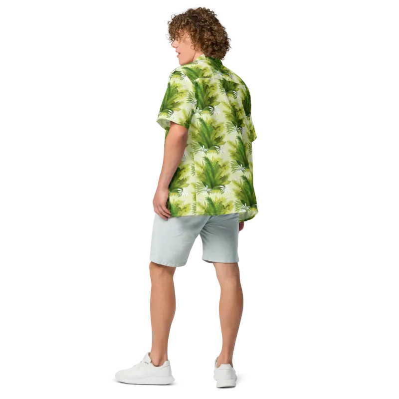 Catch Summer Vibes with the Tropical Palm Leaves Shirt! - Shirts