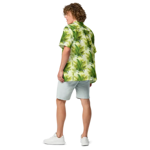 Unisex Button Shirt - Tropical Vibe Palm Leaves - Dipaliz - Shirts