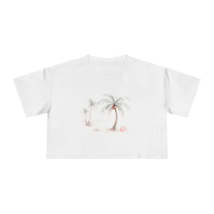Crop Tee Summer Style Relaxed Fit Casual Beach Vibes - Dipaliz - T-shirts
