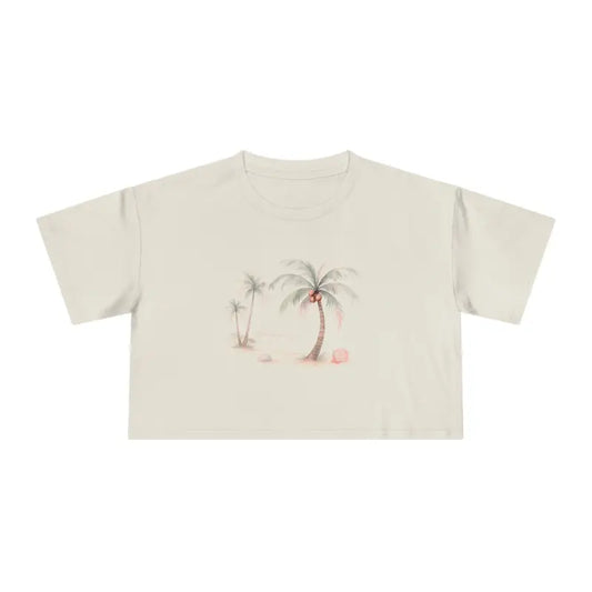 Crop Tee Summer Style - Beach-ready Vibes | Dipaliz - Ecru / Xs - T-shirts