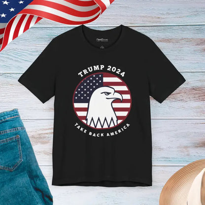 Unisex Jersey Short Sleeve Tee for Trump 2024 Patriots - Black / s T-shirt