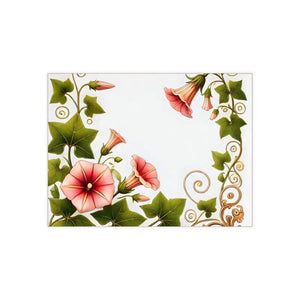 Trumpet Shaped Flowers Ceramic Photo Tile - Botanical Art - Dipaliz - 6’’ × 8’’ / Matte - Wall Tiles