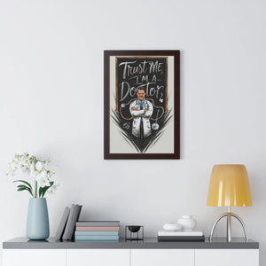 Framed Vertical Poster – Chic Fashion Art - Dipaliz - Posters Prints & Visual Artwork