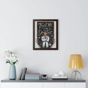 Framed Vertical Poster – Chic Fashion Art - Dipaliz - Posters Prints & Visual Artwork