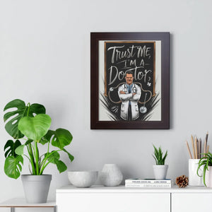 Framed Vertical Poster – Chic Fashion Art - Dipaliz - Posters Prints & Visual Artwork