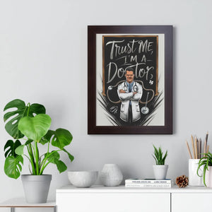 Framed Vertical Poster – Chic Fashion Art - Dipaliz - Posters Prints & Visual Artwork