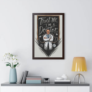Framed Vertical Poster – Chic Fashion Art - Dipaliz - Posters Prints & Visual Artwork