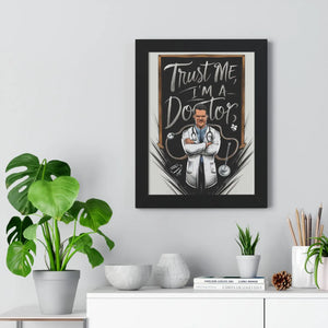 Framed Vertical Poster – Chic Fashion Art - Dipaliz - Posters Prints & Visual Artwork