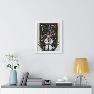 Framed Vertical Poster – Chic Fashion Art - Dipaliz - Posters Prints & Visual Artwork