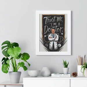 Framed Vertical Poster – Chic Fashion Art - Dipaliz - Posters Prints & Visual Artwork