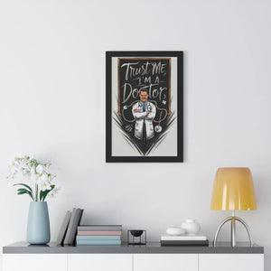 Framed Vertical Poster – Chic Fashion Art - Dipaliz - Posters Prints & Visual Artwork