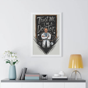 Framed Vertical Poster – Chic Fashion Art - Dipaliz - Posters Prints & Visual Artwork