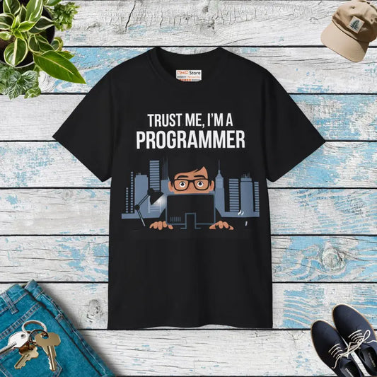 Unisex Ultra Cotton Tee - Trust me I’m a Programmer! - Black / s T-shirt