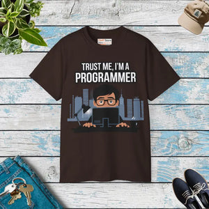 Programmer Ultra Cotton Tee - Comfort Tech Style - Dipaliz - Dark Chocolate / s - T-shirts