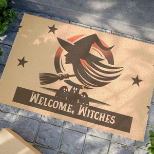 Coir Coconut Fiber Welcome Witches Doormat - Dipaliz - 24’’ x 16’’ - Door Mats