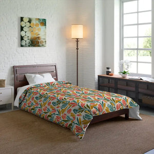 Tulip Breeze Comforter - Colorful Floral Duvet Cover - Dipaliz - Quilts & Comforters