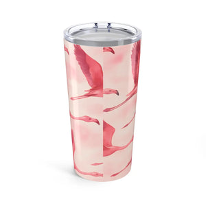 Premium Pink Travel Cup Flamingo Design Stainless Steel Dipaliz - Tumblers