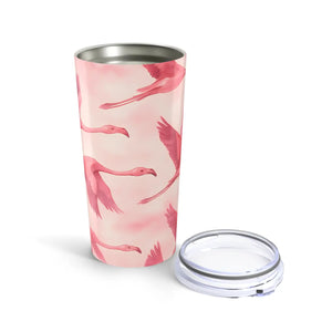 Premium Pink Travel Cup Flamingo Design Stainless Steel Dipaliz - Tumblers