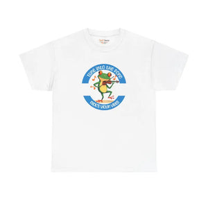 Frog Violin Heavy Cotton Tee - Pond Vibes Unisex - Dipaliz - White / s - T-shirts