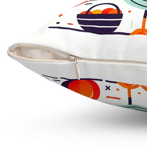 Thanksgiving Throw Pillow Polyester Square Autumn Background Dipaliz - Pillows