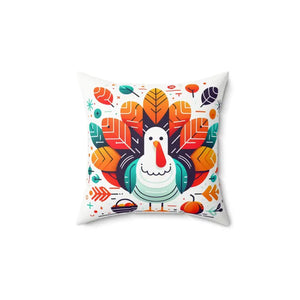 Thanksgiving Throw Pillow Polyester Square Autumn Background Dipaliz - Pillows