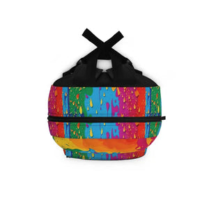 Colorful Abstract Pattern Backpack Spacious and Durable by Dipaliz - one Size - Backpacks