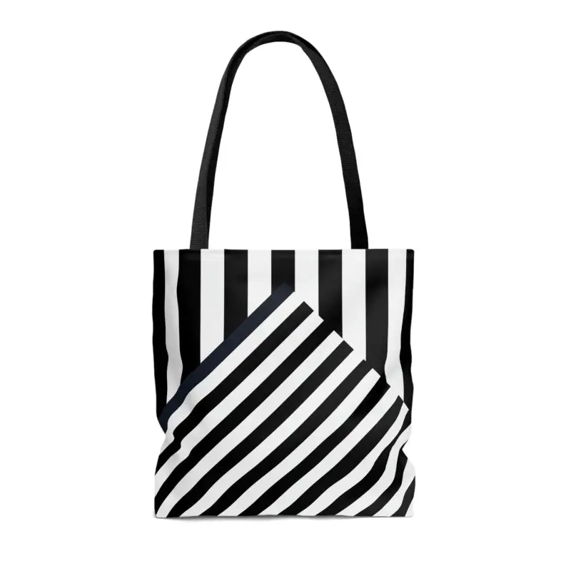 Turn Heads with the Dipaliz Black Striped Tote Bag! - Bags