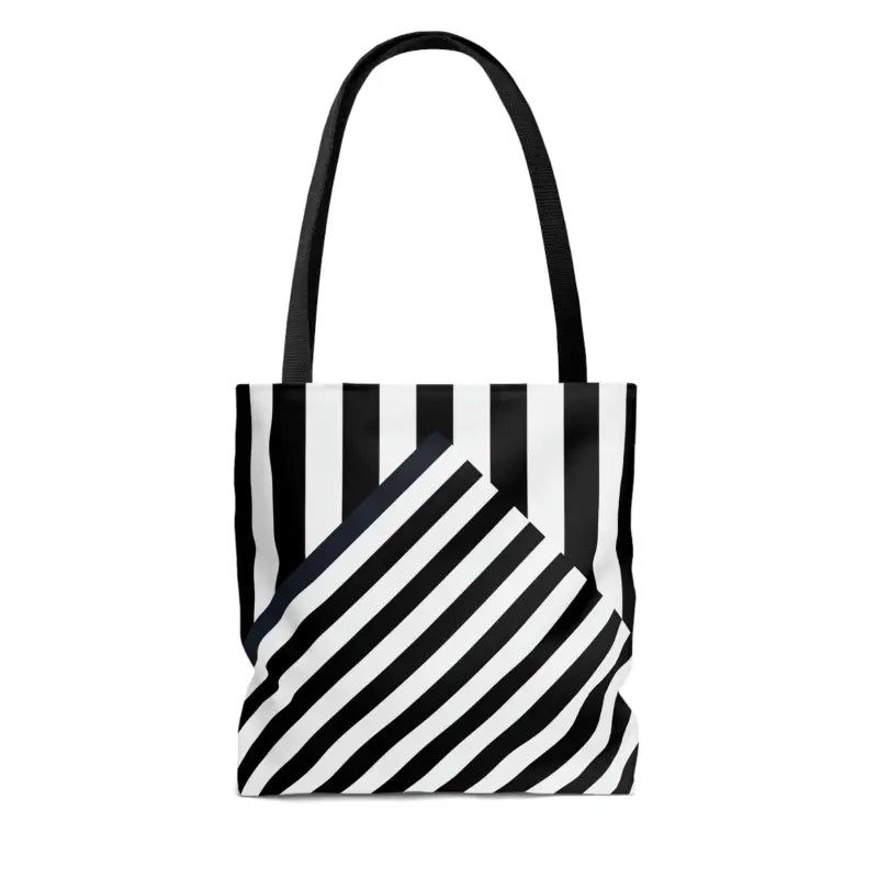 Turn Heads with the Dipaliz Black Striped Tote Bag! - Bags