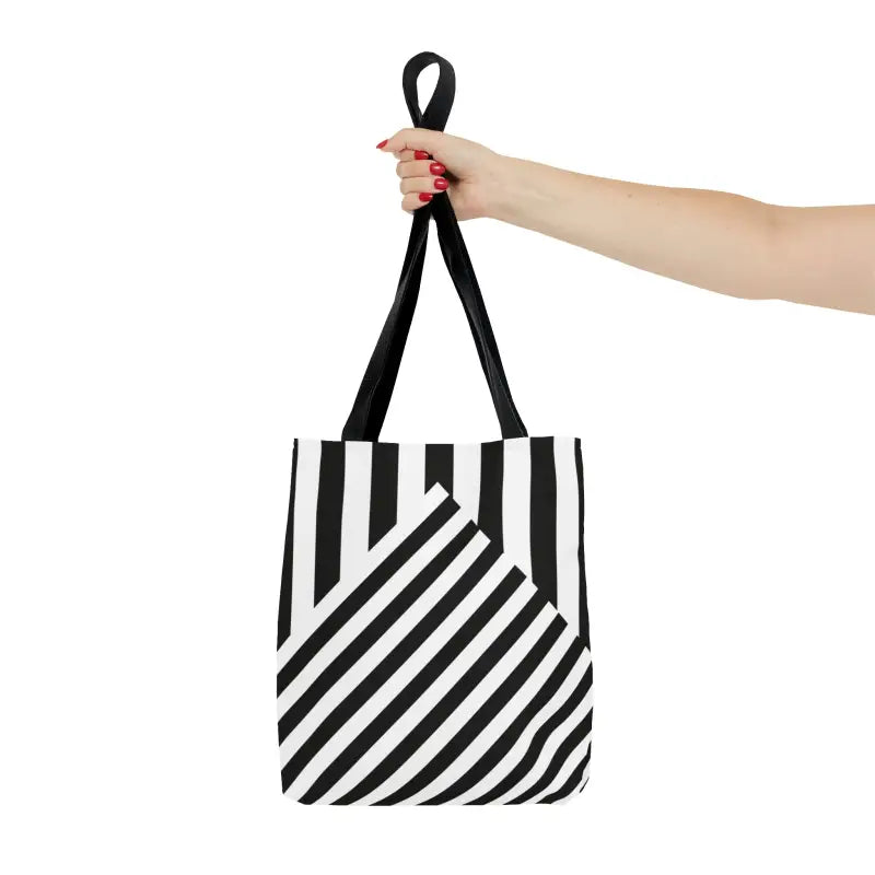 Turn Heads with the Dipaliz Black Striped Tote Bag! - Bags