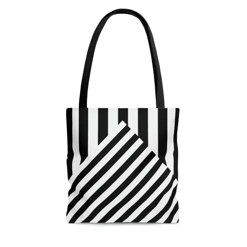 Turn Heads with the Dipaliz Black Striped Tote Bag! - Small Bags